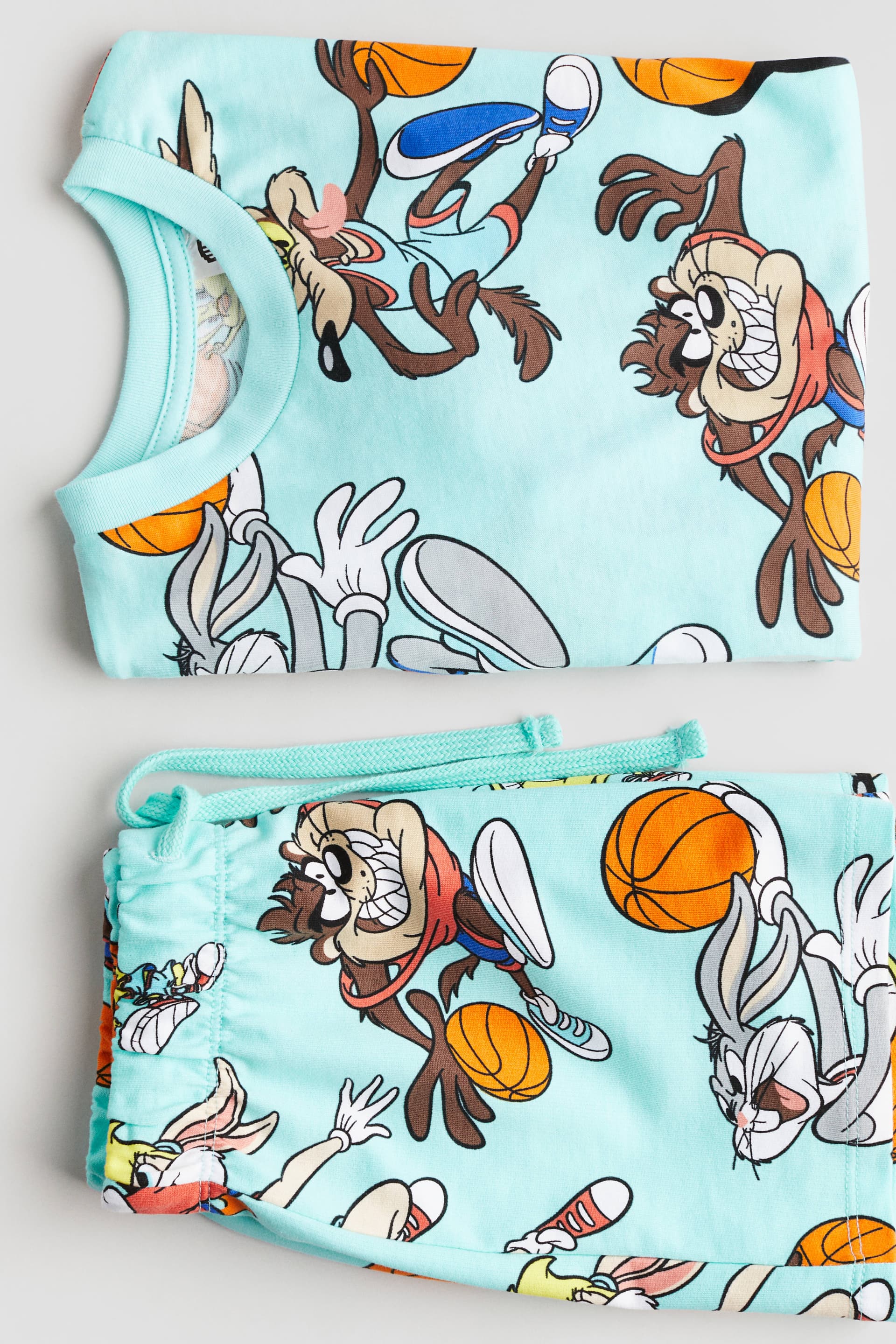 2 կտոր տպագիր հավաքածու Looney Tunes