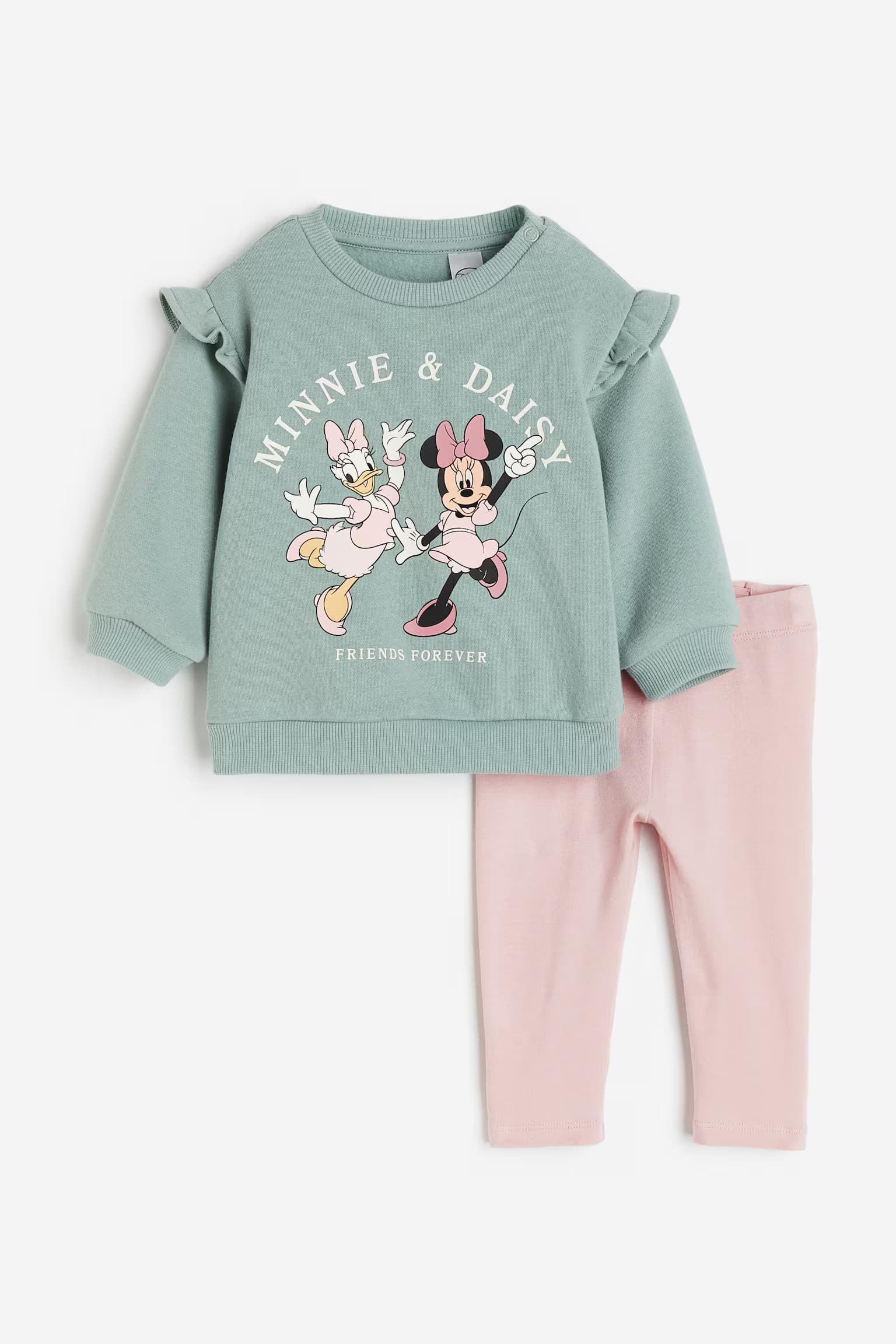2-piece printed cotton set Minnie & Daisy